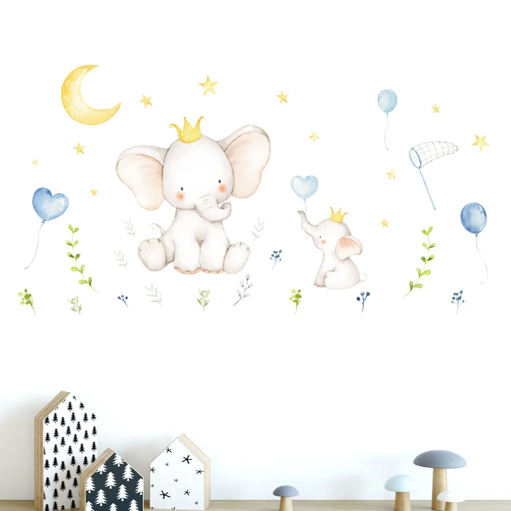 Скандинавский стиль милый ребенок животных ПВХ Стикеры стены s для детских
