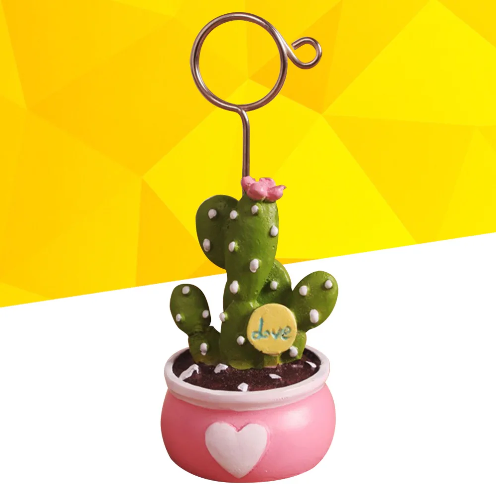 

Succulent Plants Microlandschaft Memo Clips Message Photo Holder Stand (Base)