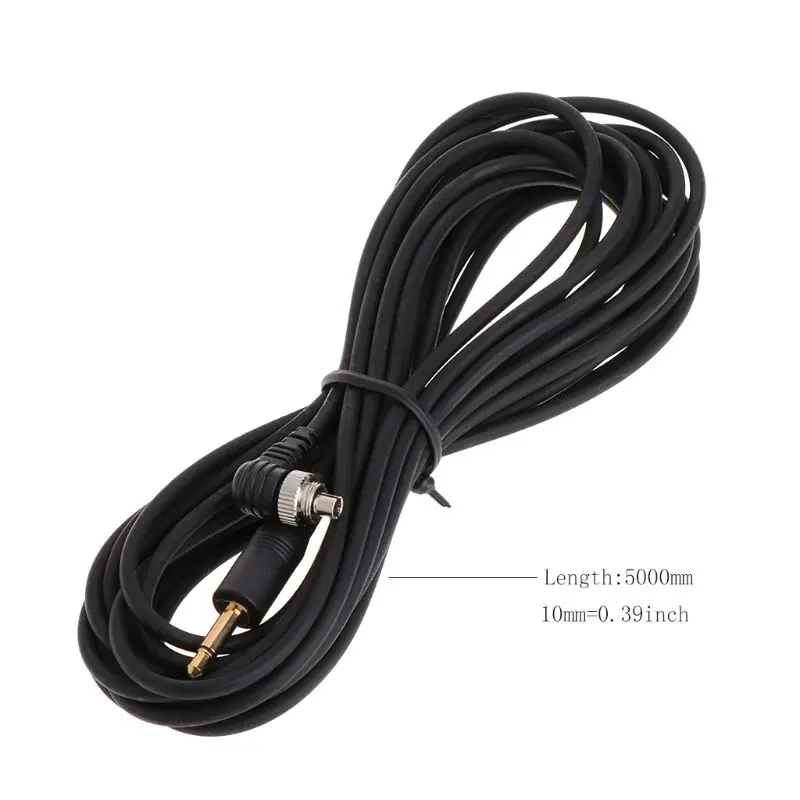 

R58A 3.5mm Plug to Male Flash PC Sync Cord Cable Light Trigger for studio Photography