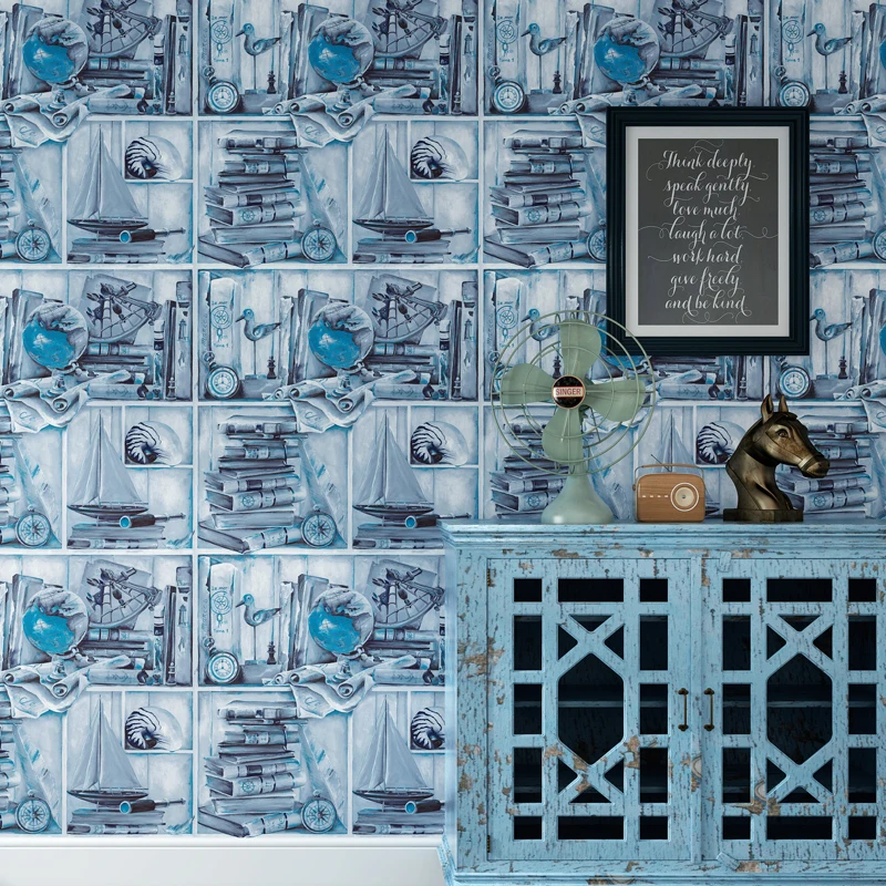 Настенная бумага для путешествий с британским морем настенная 3D Фреска лодка на