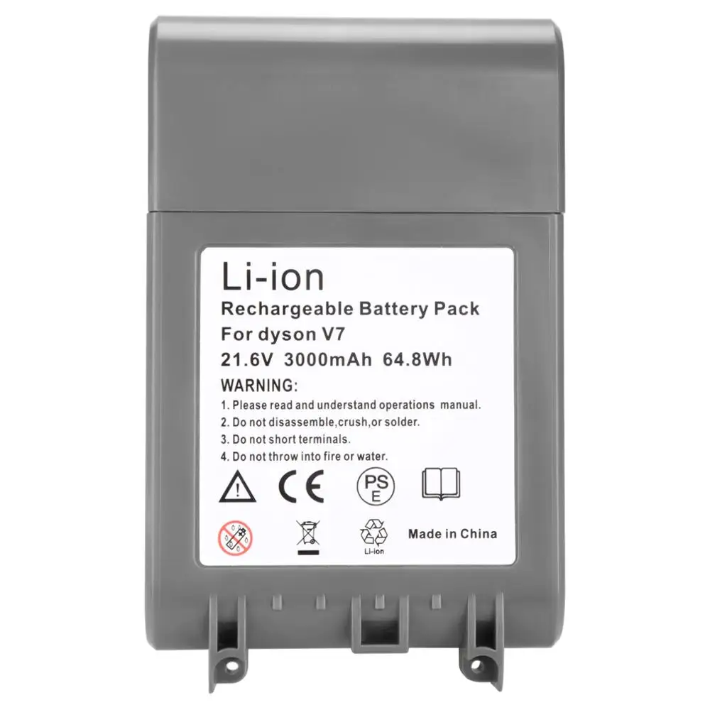 

3.0Ah 21.6V Li-ion Battery for Dyson V7 Animal V7 Vacuum Cleaner free shipping and hot sell