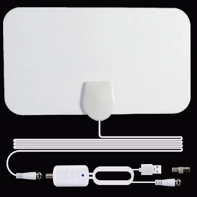 

hengshanlao HDTV antenna indoor 2000 Miles white mini digital antenna tv Receiver With Amplifier DVB-T/T2 ISDBT satellite dish