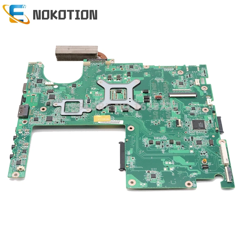 NOKOTION материнская плата для ноутбука Dell Studio 1558 CN-0G936P 0G936P DAFM9BMB6D0 основная плата HM57 DDR3 Бесплатный процессор+ радиатор