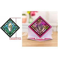 nosegay foliage nesting diamond metal cutting dies set diy scrapbooking decor album craft paper cards 2020 new