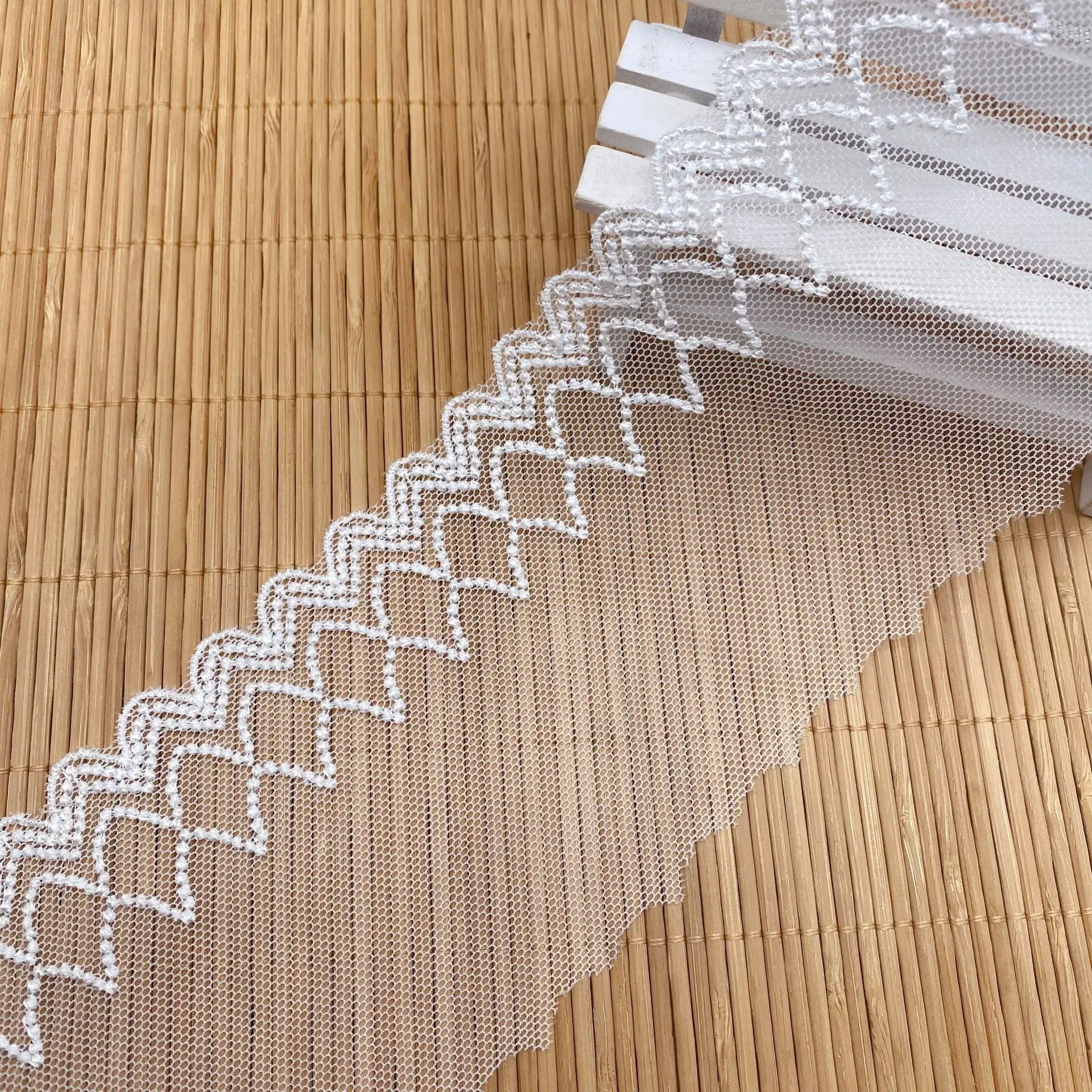 2 ярда/партия кружевные ленты с вышивкой