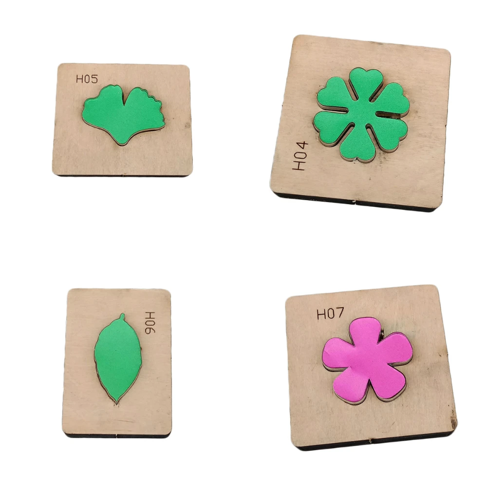 С рисунком цветов и листьев в форме деревянная форма умирает вырезать трафарет