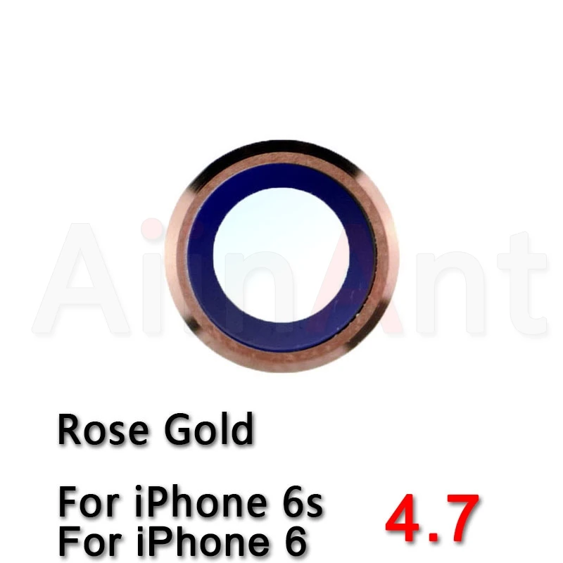 Оригинальное сапфировое стекло задняя камера Стекло кольцо для iPhone 6 6s Plus камера объектив кольцо Крышка Замена Ремонт Запчасти - Цвет: 6s Rose