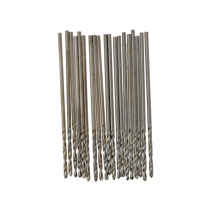 20 Pcs 30mm Long 0.8mm Dia Micro HSS Twist Drill Bit | Инструменты