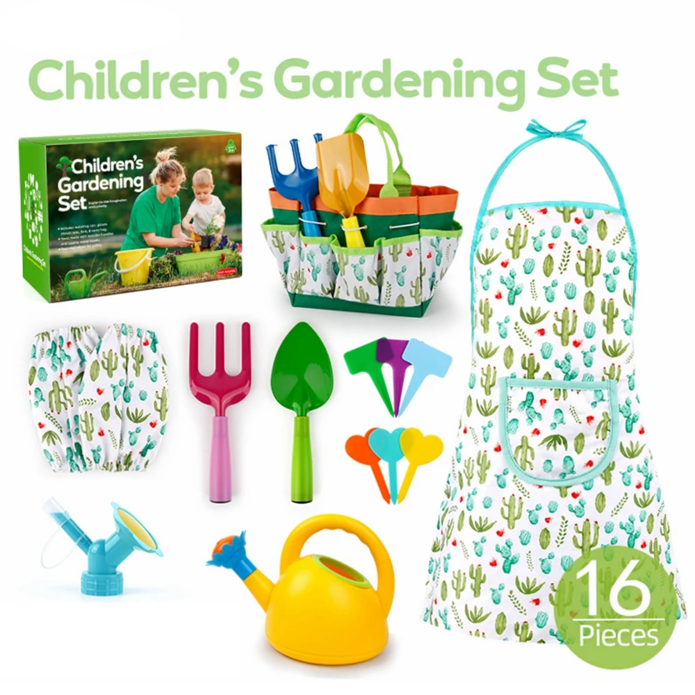 

Children's Garden Tool Bag Garden Tool Set Outdoor Beach Shovel Children's Set Fun Preschool Toys for Gardening Activities