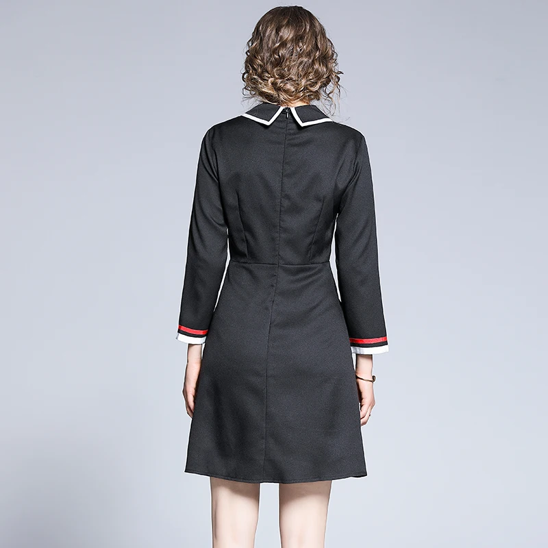 Женское модельное платье на пуговицах VERHELLEN Повседневное с рукавом до запястья и