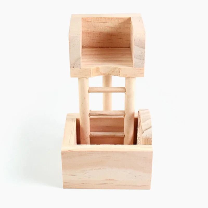 

Hamster Chew Toys Small Animal Pet Molar Toys Cute Natural Wooden Climbing Observatory Toys Rabbit Gerbils Guinea Pigs Toys