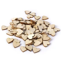 diy wooden peach heart wedding decorations european and american wooden wedding love shooting props 100 pcs a pack
