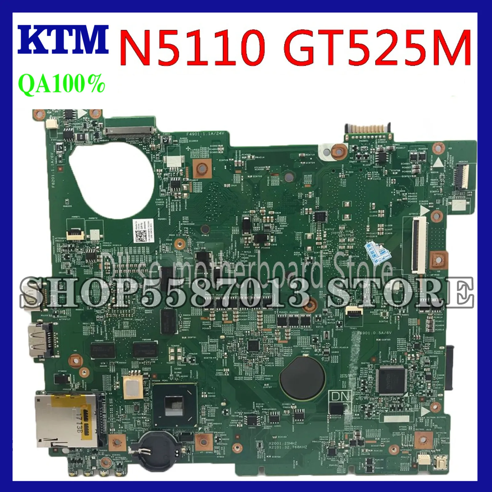 

KEFU N5110 Motherboard For DELL inspiron 15R N5510 CN-0J2WW8 0J2WW8 HM67 DDR3 GT525M 1GB original Test Motherboard original 100%