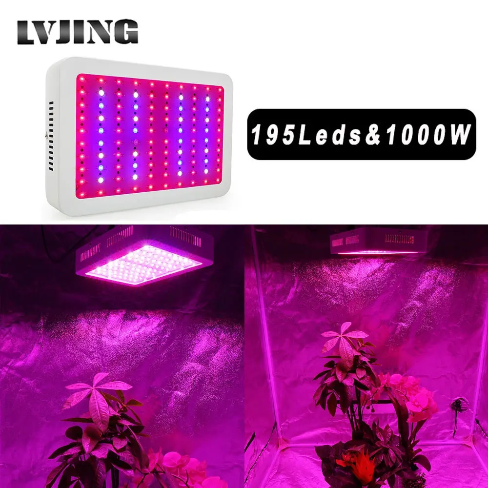 

10PCS 1000W Full Spectrum Dual-chip LED Grow Light For Indoor Plant Vegetables Flowers