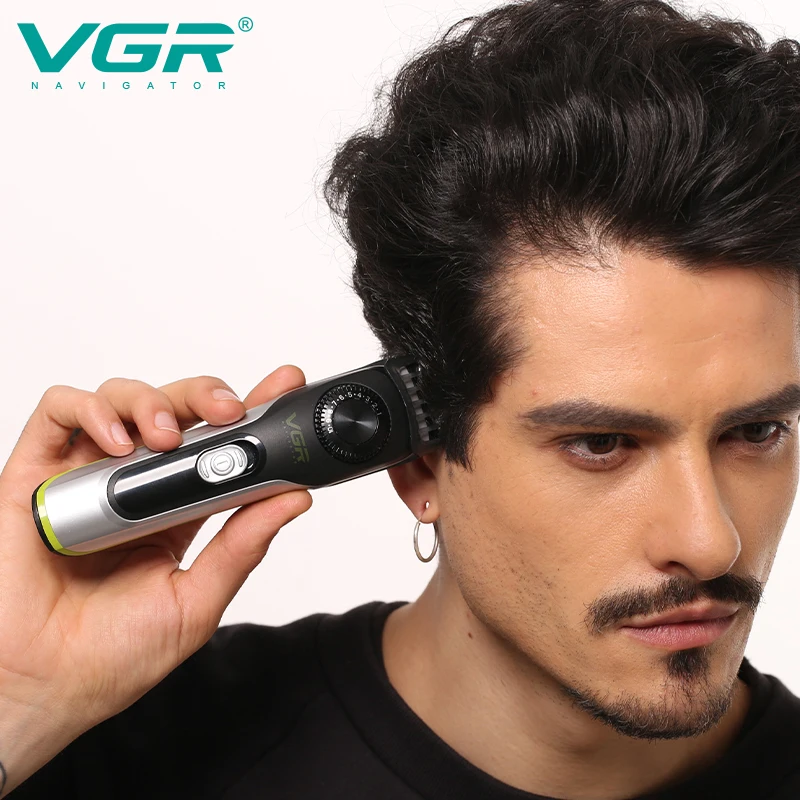 Беспроводной профессиональный триммер для волос машинка стрижки бороды усов