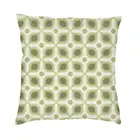 Декоративный Чехол-подушка в стиле ретро, с зелеными абстрактными листьями