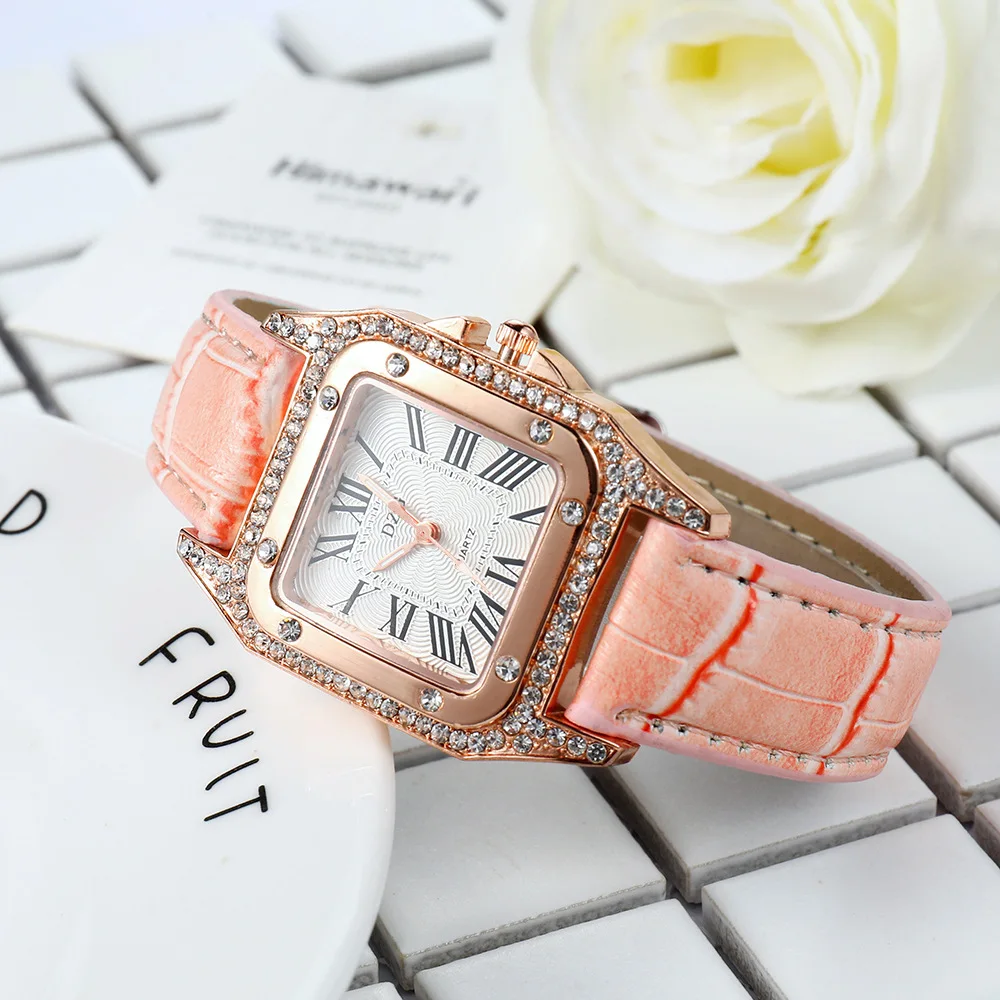 

Fashion diamond-studded ladies belt watch bracelet women watches luxury brand quartz wrist watch gifts for female girlfriend