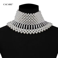 long large pendent pearl necklace maxi women cheap fashion jewelery collares statement f1007 beads chockers