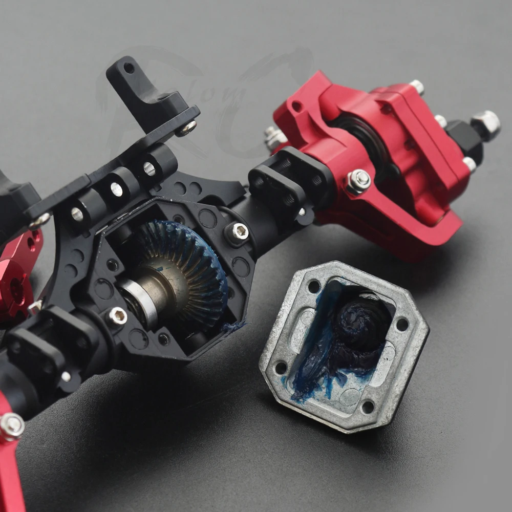 Алюминиевый анодированный портальный мост 30T 8T коническая шестерня для 1/10 RC Rock