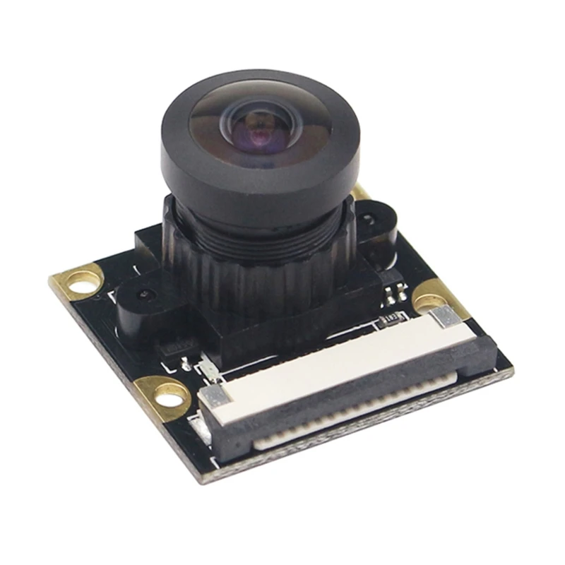 

Raspberry Pi 4/Pi 4B/3B+/3B Camera Fisheye Wide Angle 160 Degree 5MP 1080p Night Vision Camera with IR Sensor LED Light