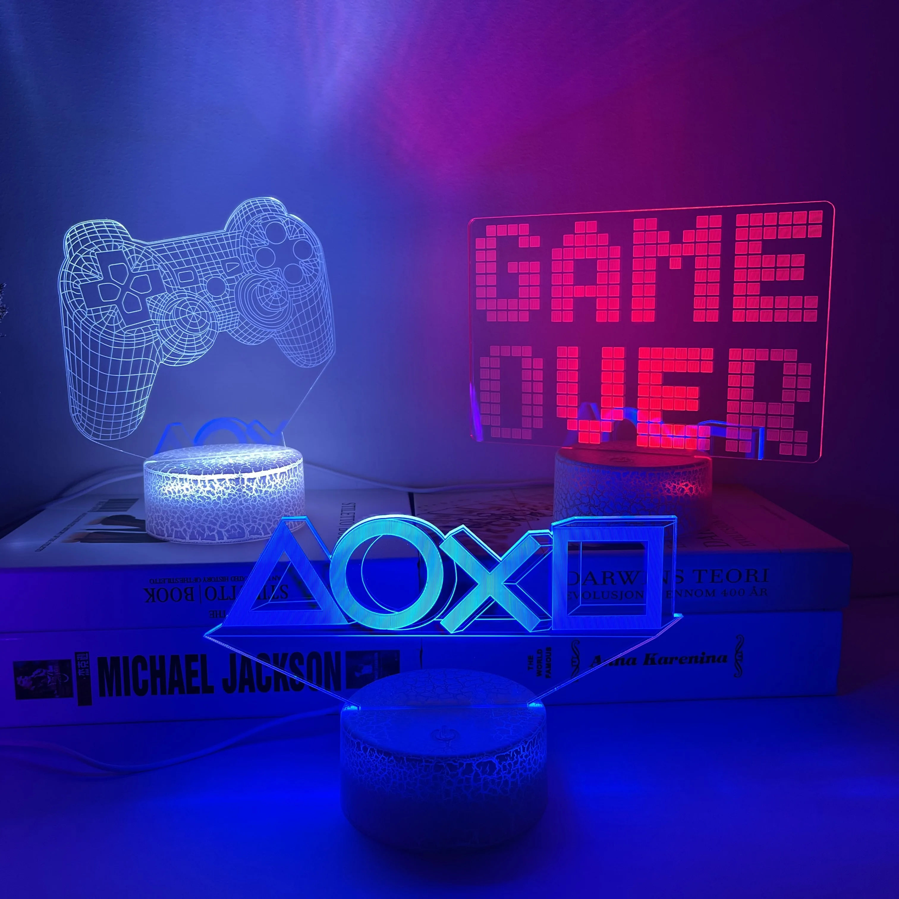 

3D Night Light Lamp Gaming Room Desk Setup Decor table Game Console Icon Logo Sensor Light Kids Child Bedside Gift Birthday Xmas