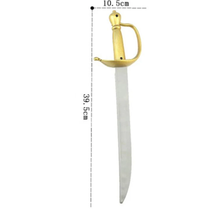 

Costume Party Props Plastic Sword Toy Pirates Sword Foam Sword Simulation Pirates Sword Kid Cosplay Supplies
