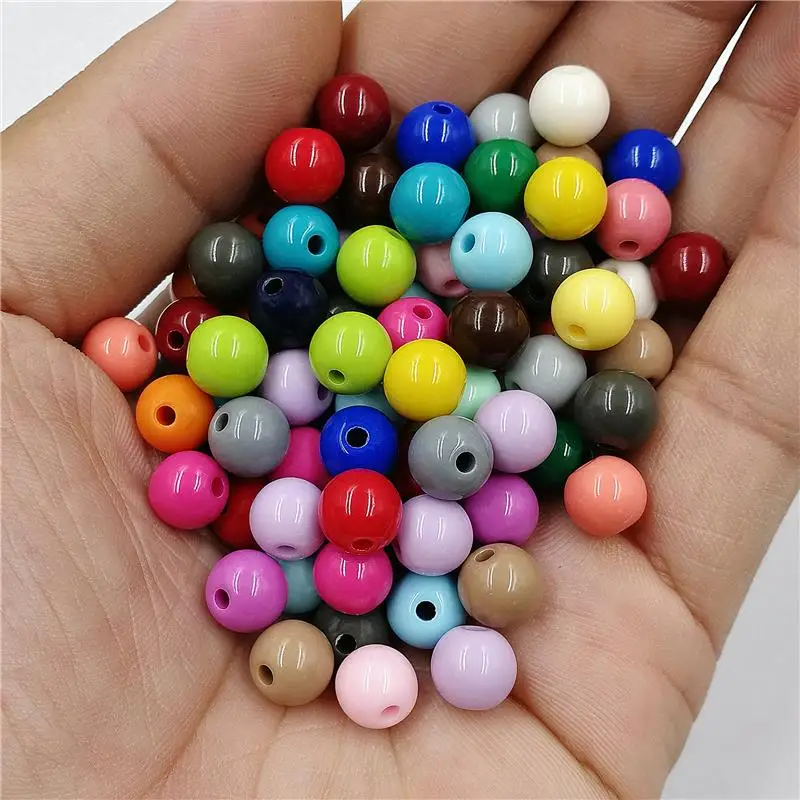 

1Set Acrylic Loose DIY Beads For Jewelry Findings Jewelry making Bracelet Necklace Earrings Colours Fashion New Wholesale Beads