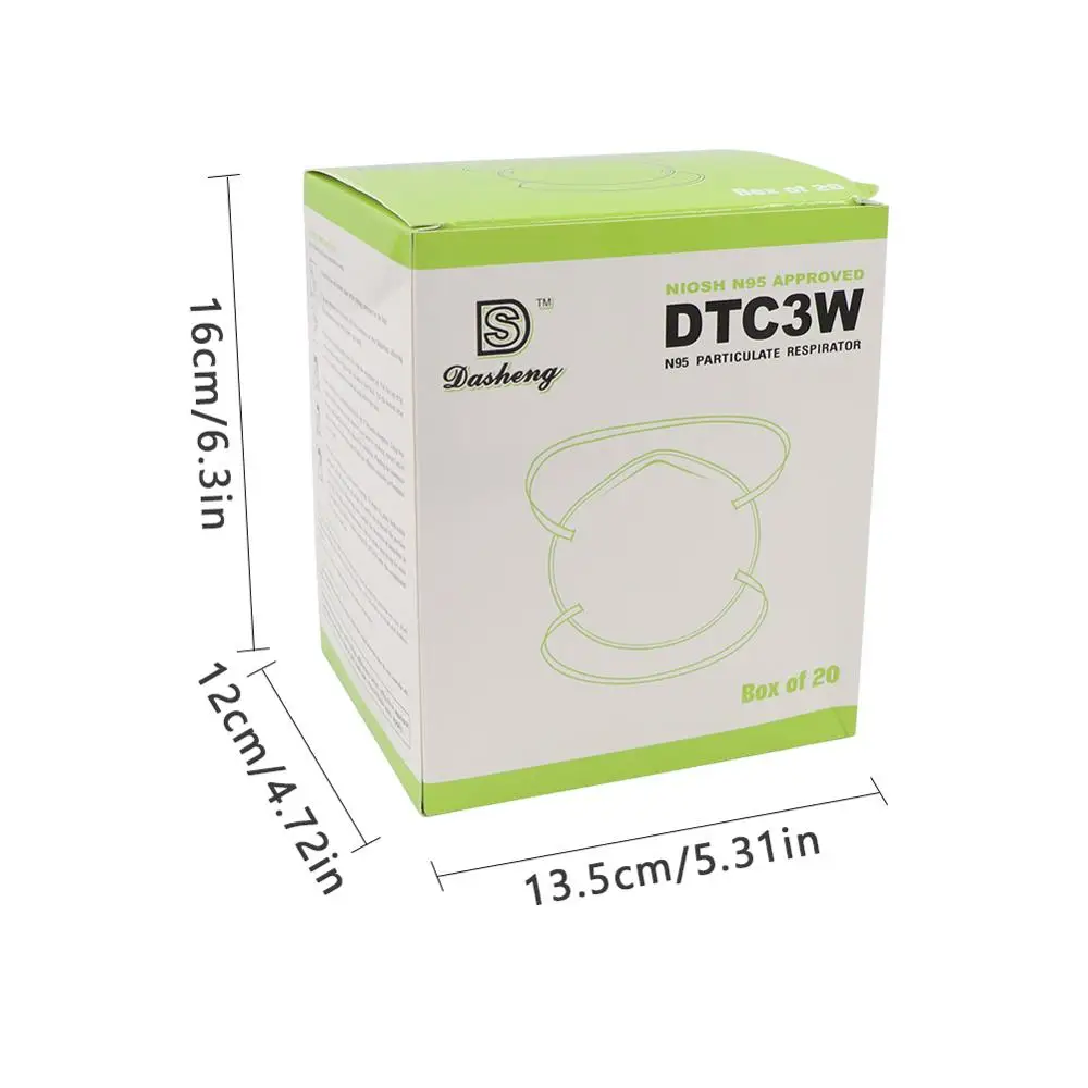 

20-100 Mascarillas N95 Respirator Mask 5 PLY Headband Anti-particles