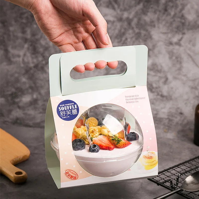 25 шт. высококачественный портативный прозрачный креативный торт десертная чашка