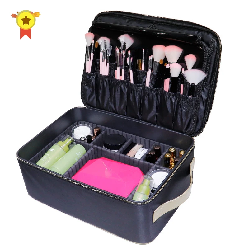 Косметичка коробка для макияжа набор чехол хранения инструментов ногтей женские
