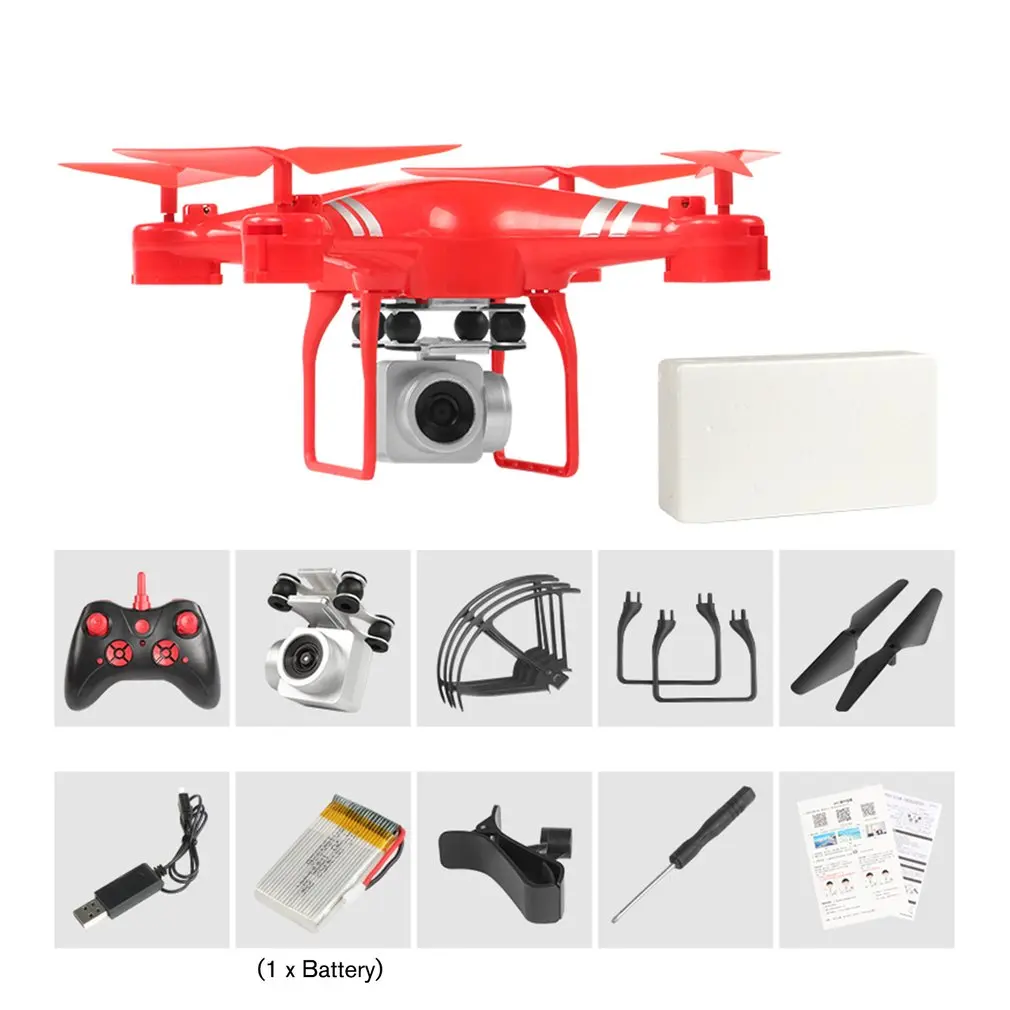 0.3MP camera 1 bat Дрон KY101D 4K RC вертолет с HD wifi FPV 16MP камера 2,4G 4 оси RC Квадрокоптеры дроны 22 минуты долгий Летающий Дрон - Цвет: 0.3MP camera 1 bat