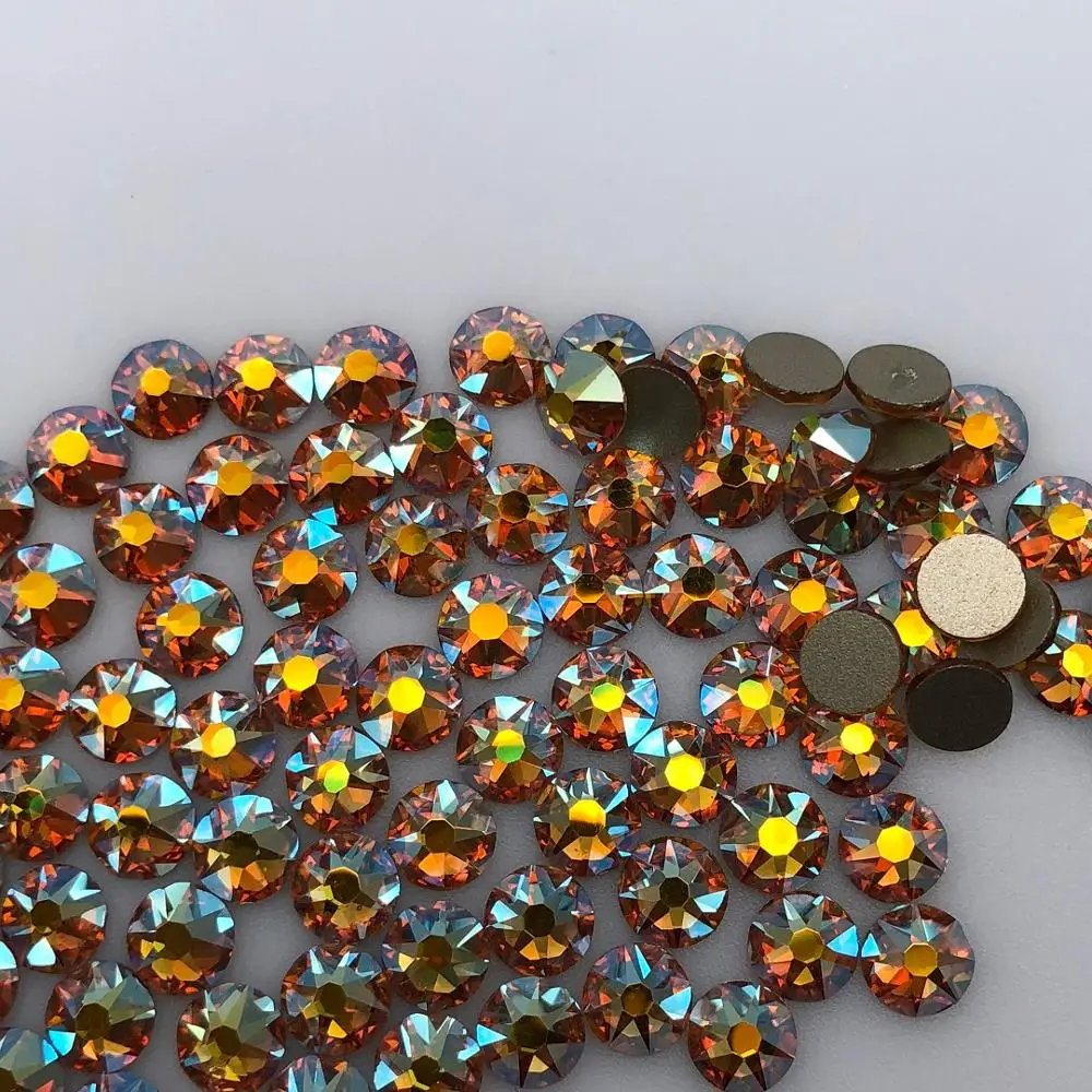 

Плоский Топаз AB Цвет ss20,ss30 Размер 8 большой и 8 маленькие грани не горячая фиксация Клей На Стразы