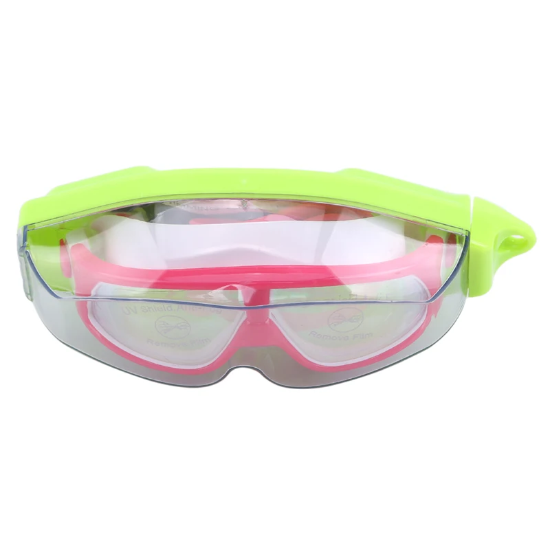 

Swimming Goggles Comfortable Silicone Large Frame Adjustable Swim Glasses Children Anti-Fog UV Waterproof Swimming Eyewear