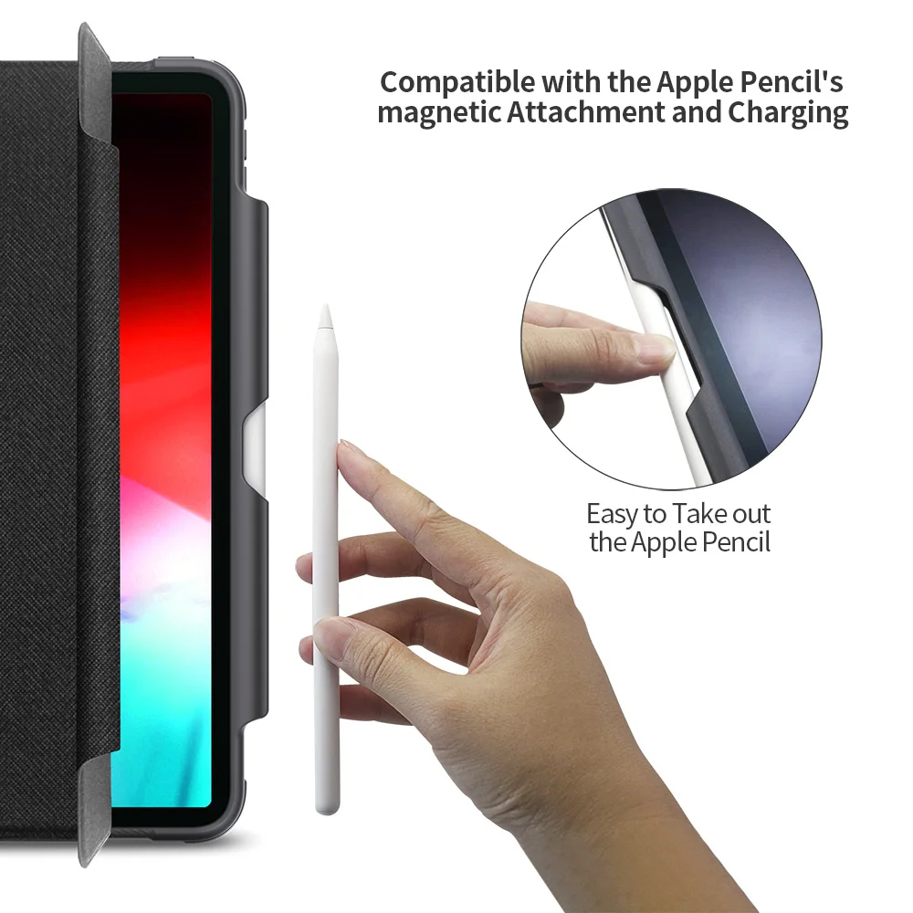 Защитный противоударный чехол s для iPad Pro 11 чехол с карандашом мягкая резина+ акриловая задняя крышка для iPad Pro 12,9 Funda Shell
