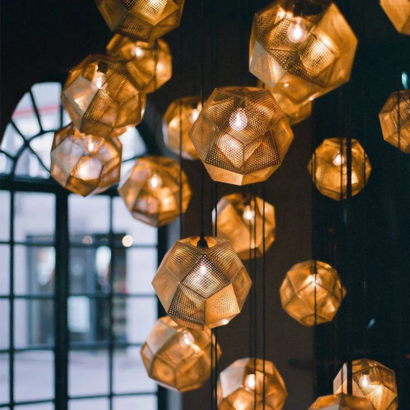 Промышленный подвесной светильник в форме футбольного мяча светодиодный E27