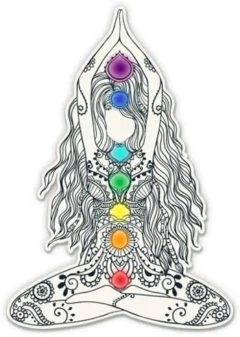 Express Yoga Om 7 Чакр разитация-3 &quotвиниловая наклейка-для автомобильного ноутбука I-Pad