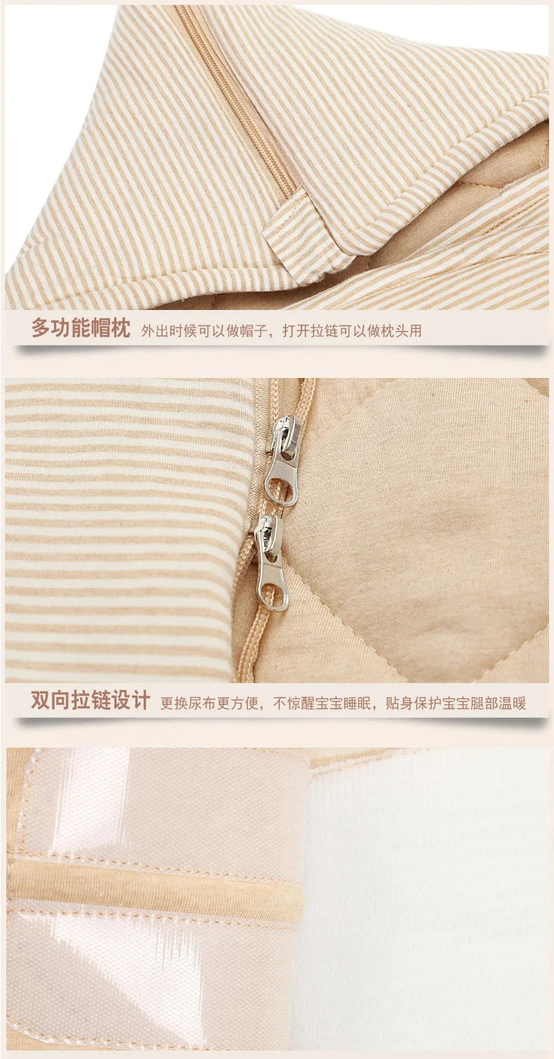 Newborn Sleeping Bag Baby Pure Cotton Stroller Sleepsack Infant Winter Warm Anti-kick Sleep Bag Winter Envelope For Newborns