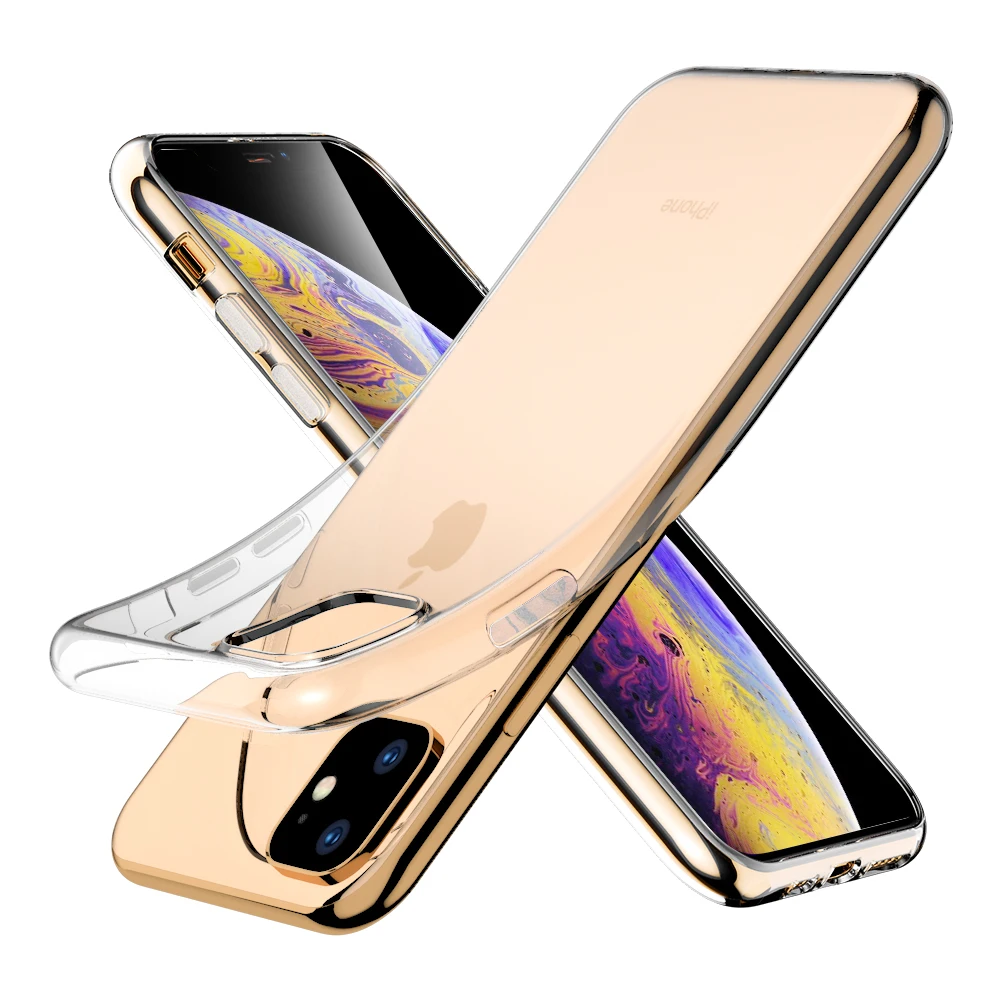 Чехол из ТПУ для Apple iPhone 11 Pro MAX прозрачный силиконовый мягкий защитный