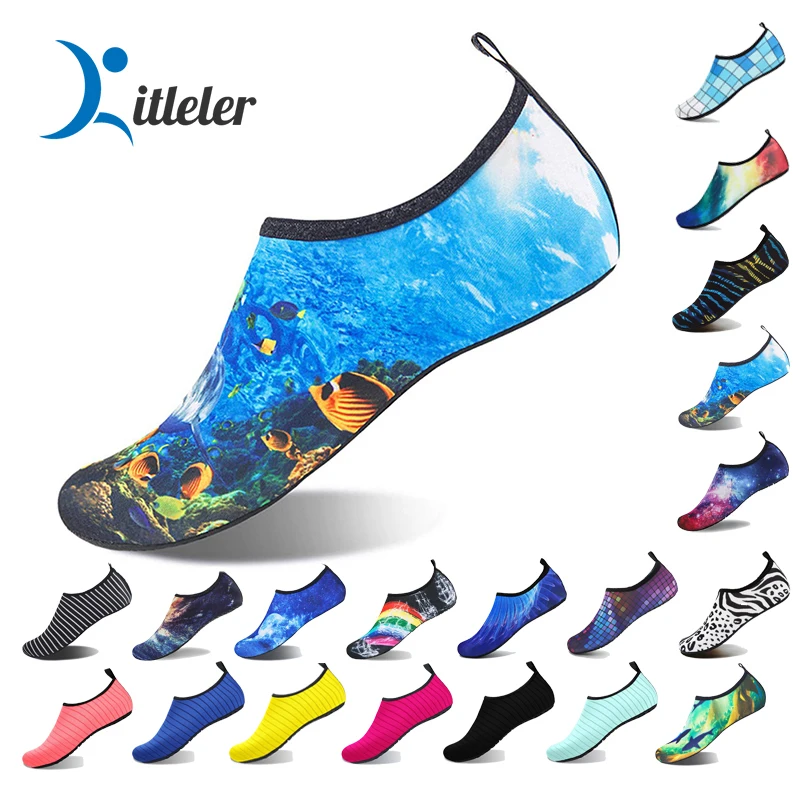 

Outdoor Beach Shoes Unisex Quick Dry Soft Socks Seaside Sneaker Swmming Water Shoes Men Non-slip Upstream Aqua Footwear 35-48