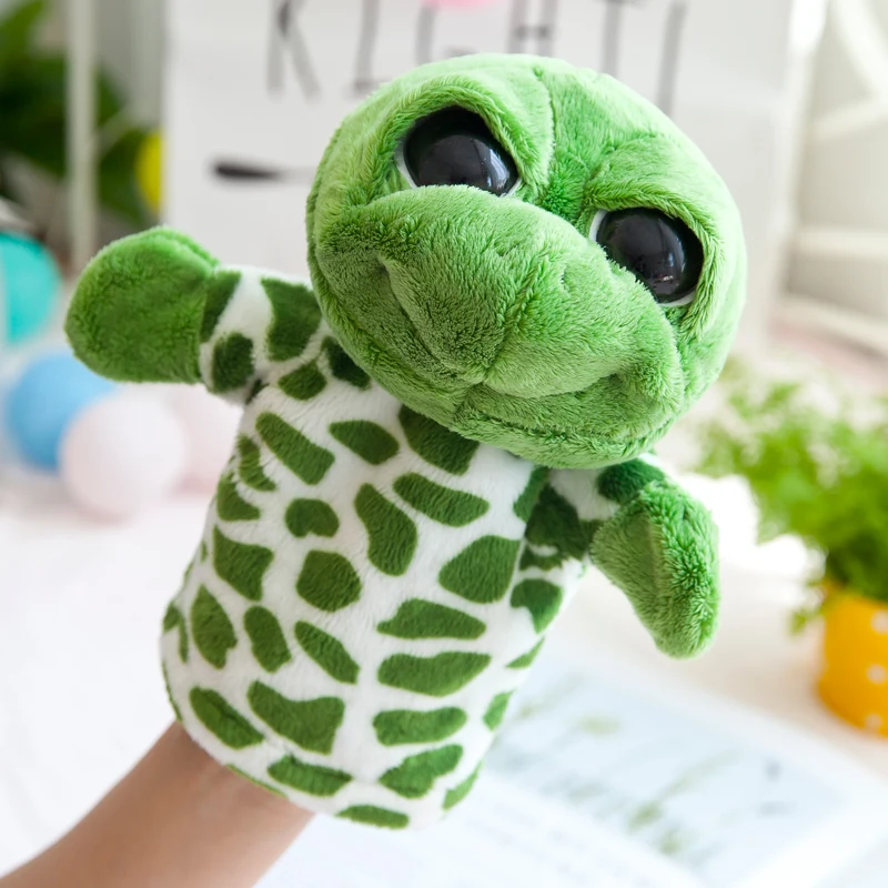 

Animal Plush Hand Puppets Childhood Kids Cute Soft Toy Elephant Lione Monkey Shape Story Pretend Playing Dolls Gift For Children