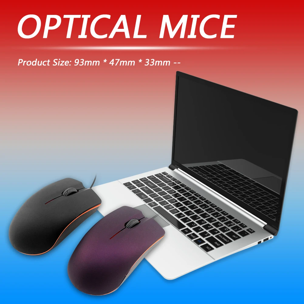 

3 Buttons USB Wired Optical Mouse Desktop Laptop Classic Ergonomics Office Mice Office Notebook Mice Mouse Pro Gamer