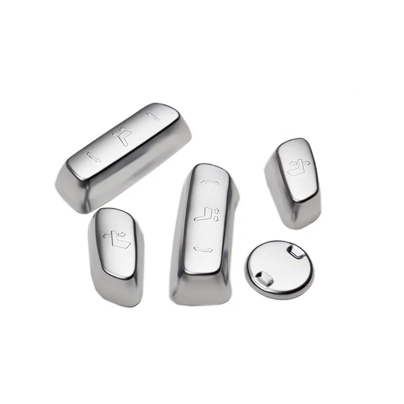 

ABS Chrome Shell Car Front Seat Adjustment Switch Frame Panel Cover Trim ABS Plastic For Toyota Highlander Kluger 2014 - 2018