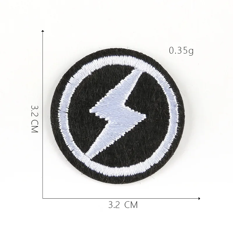 Нашивка сделай сам с вышивкой в полоску молнией нашивки на одежду значок бомба