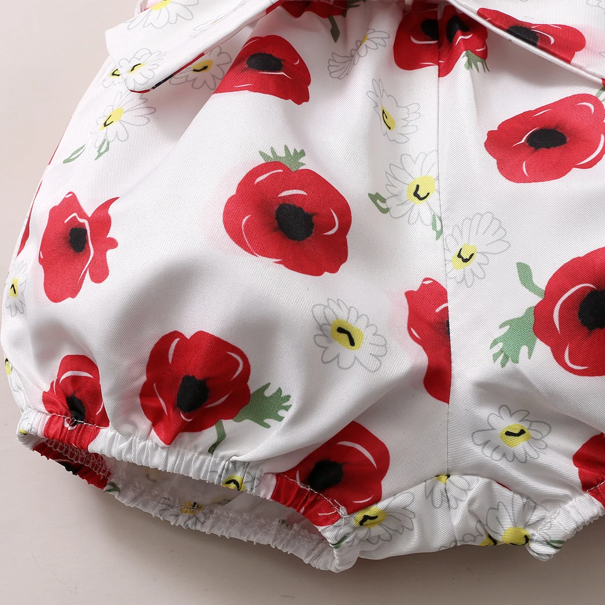 

PatPat New Summer 2pcs Baby Girl Short-sleeve Cotton Sweet rose Baby's Sets