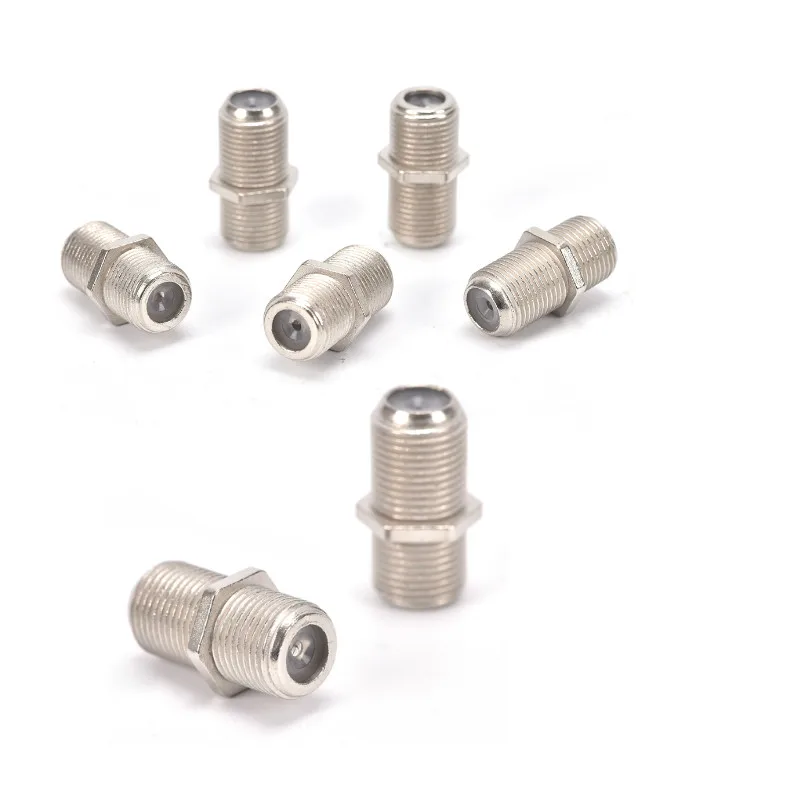 

10pcs F Type Coupler Adapter Connector Female F/F Jack RG6 Coax Coaxial Cable Used In Video
