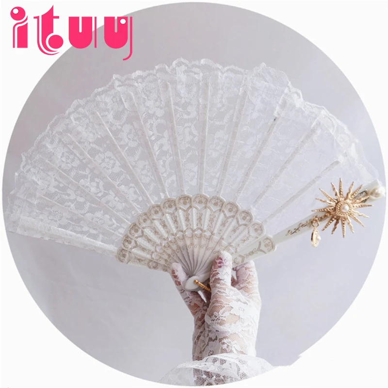 Ручной работы в стиле винтаж готика черный белый кружевной с золотым подкладом