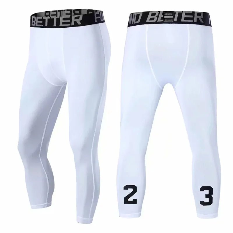 Мужские компрессионные колготки s для бега Спортивные Компрессионные Леггинсы