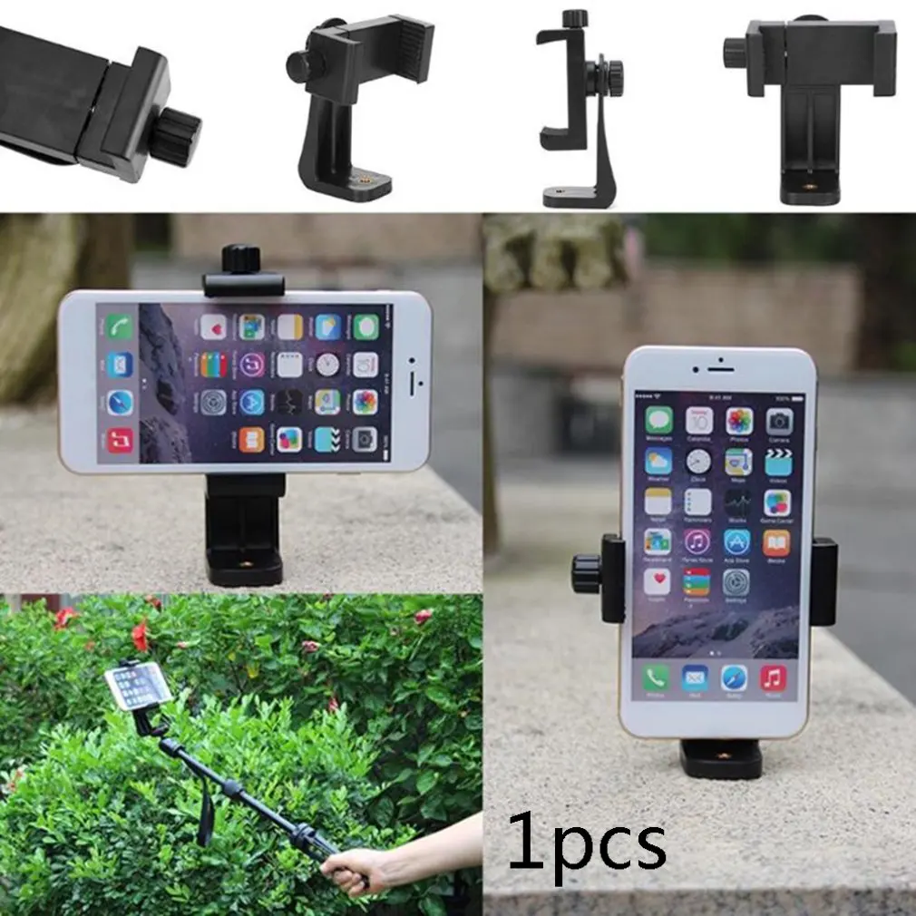 

Cellphone Tripod Mount Mobile Phone Clip Holder Vertical Bracket 360 Degree Rotating Desk Tripod Adapter For Samsung iphone