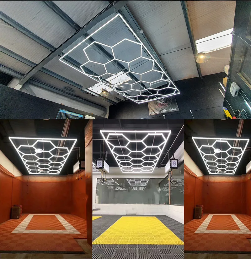 3 5*5 м Подгонянный шестигранный светодиодный потолочный светильник для