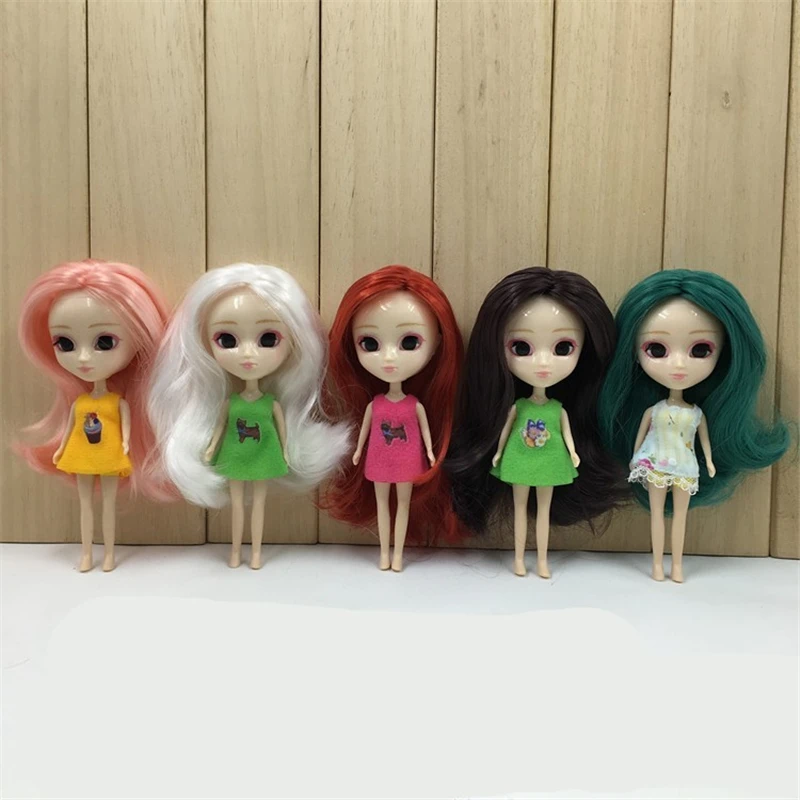 DBS мини кукла 10 см DIY Обнаженная милые длинные волосы kawaii игрушка|gift window|doll pencildoll